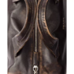 PRADA Men's Dark Brown Sheepskin Sports Tote & Crossbody Bag - Zip Closure - Image 7