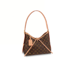LV CarryAll PM Monogram Canvas Tote with Pouch Top-Handle & Shoulder