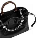 LV Off Duty Vibe PM Black Lambskin Tote Backpack - Image 5