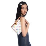 LV All In BB Monogram Multicolore White Leather - Top Handle & Shoulder - Image 3
