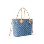 Louis Vuitton Denim Neverfull MM Tote Bag - Image 2