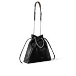 Louis Vuitton Off Duty Vibe MM Black Lambskin Tote Bag - Image 4