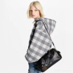 LV Women's Speedy Cargo Black Lambskin Bowling Bag - Image 4