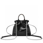 LV Off Duty Vibe PM Black Lambskin Tote Backpack - Image 4