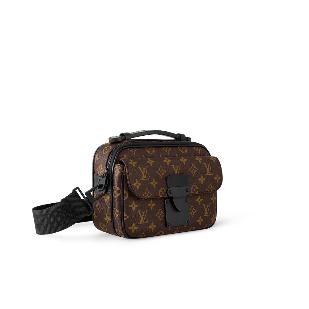 5 LV S Lock Monogram Black Messenger Bag - Shoulder & Crossbody - Image 1