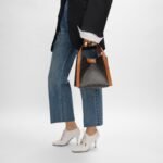 CELINE CUBE Small Triomphe Print Top-Handle Crossbody Handbag - Image 2