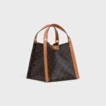 CELINE CUBE Small Triomphe Print Top-Handle Crossbody Handbag - Image 6