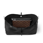 LOUIS VUITTON CarryAll Dark MM Black Lambskin - Shoulder & Crossbody Bag - Image 5