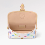 LV x Takashi Murakami White Multicolore Nano Baguette Handbag - Image 4