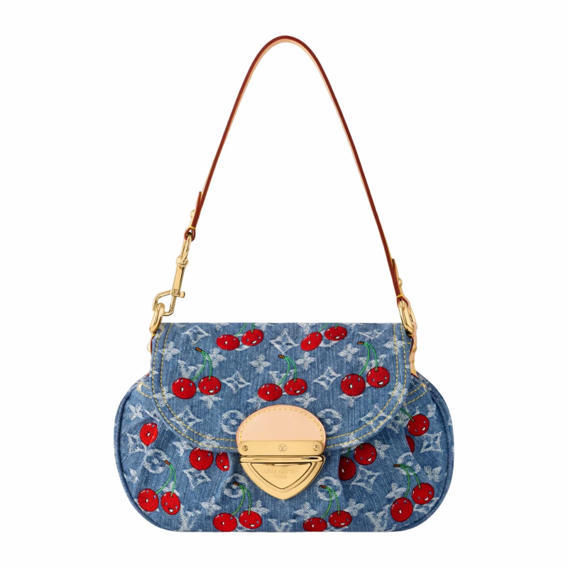 微信图片_20260204142929 LV x Takashi Murakami Sunset Denim Handbag & Shoulder Bag - Image 1