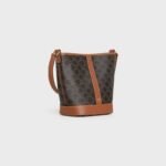 Celine Small Logo-Print Bucket Tote Bag Triomphe Canvas - Image 3