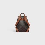 Celine Mini Folco Backpack in Triomphe Canvas with Calfskin Trim - Image 3