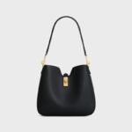 Celine Black Small Camille 16 Soft Calfskin Hobo Bag