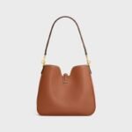 Celine Tan Small Camille 16 Soft Calfskin Hobo Bag - Image 4