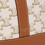 Celine Small Logo-Print Bucket Tote Bag Triomphe Canvas - Image 4