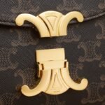 CELINE TEEN NINO Triomphe Logo Print Handbag - Image 4