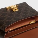 CELINE TEEN NINO Triomphe Logo Print Handbag - Image 5
