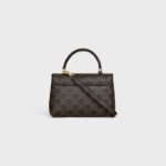 CELINE TEEN NINO Triomphe Logo Print Handbag - Image 3