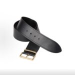 MIUMIU Black Calfskin Leather Belt 3.5cm - Image 2