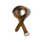 MIUMIU Brown Suede Leather Belt 3.5cm - Image 2