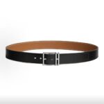 HERMES Nathan Reversible Calfskin Belt Men Brown Pin Buckle 3.2cm - Image 2