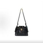CHANEL 25Bag 26C Gold Logo CC Quilted Calfskin Mini Hobo Shoulder Bag