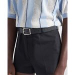 PRADA Black Reversible Belt, Saffiano & Soft Leather - Image 3