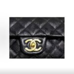 CHANEL 25B CF Mini Gold-Tone Buckle Quilted Grained Calfskin Gold Chain Shoulder & Top Handle Bag - Image 2