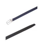 PRADA Black Reversible Belt, Saffiano & Soft Leather - Image 4