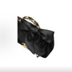 Chanel 25K Handle Large Bow Series Velvet with Gold Metal Top Handle & Shoulder Bag - Image 5