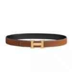 HERMÈS Classic Logo Reversible Calfskin Belt 3.2cm - Image 2