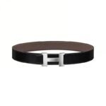 HERMÈS Classic Logo Reversible Calfskin Belt 3.2cm - Image 3