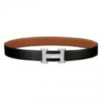 HERMÈS Classic Logo Reversible Calfskin Belt 3.2cm - Image 4