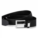 Louis Vuitton Men's Black Calfskin Belt, 3.5cm - Image 3