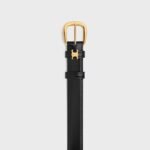 CELINE VIVIENNE Medium Taurillon Leather Belt, 25mm - Image 2