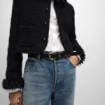 CELINE VIVIENNE Medium Taurillon Leather Belt, 25mm - Image 4