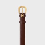 CELINE VIVIENNE Medium Taurillon Leather Belt, 25mm - Image 6