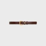 CELINE VIVIENNE Medium Taurillon Leather Belt, 25mm - Image 7