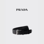 PRADA Men's 3.3cm Leather Belt