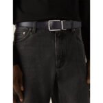 ZEGNA Black & Dark Brown Reversible Leather Belt 3.5CM - Image 2