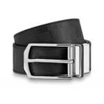 Louis Vuitton Signature Check Embossed Cowhide Leather Belt M6451F
