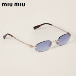 Miu Miu Women's Logo Metal Rimless Sunglasses - Image 4