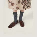 Miu Miu Women's Ruches Nappa Leather Loafers - Image 2