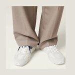 Miu Miu × New Balance 530 White Suede & Mesh Sneakers - Image 3