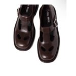 Miu Miu Metallic Buckle Platform Mary Jane Pumps - Image 6
