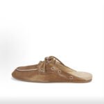 Miu Miu Suede Round Toe Mules - Image 2