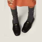 Miu Miu Women's Ruches Nappa Leather Loafers - Image 3