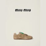 Miu Miu × New Balance 530 Suede & Mesh Sneakers - Image 3