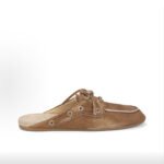 Miu Miu Suede Round Toe Mules - Image 3