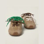 Miu Miu × New Balance 530 Suede & Mesh Sneakers - Image 4